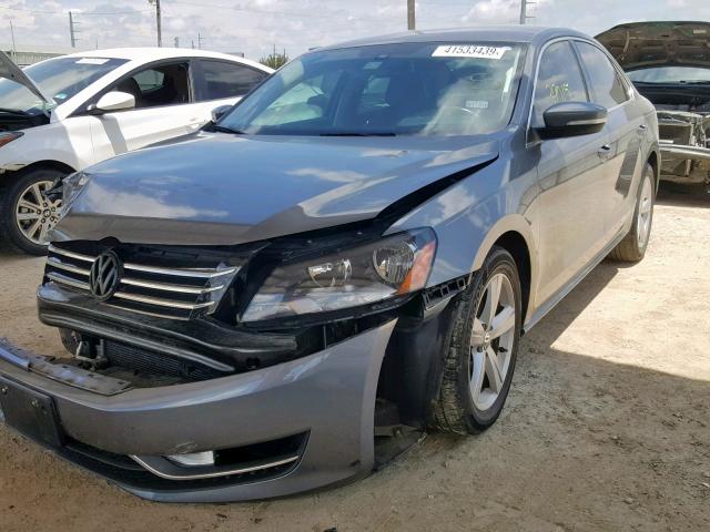 1VWAS7A32FC079479 - 2015 VOLKSWAGEN PASSAT S GRAY photo 2