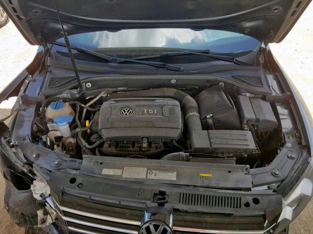 1VWAS7A32FC079479 - 2015 VOLKSWAGEN PASSAT S GRAY photo 7