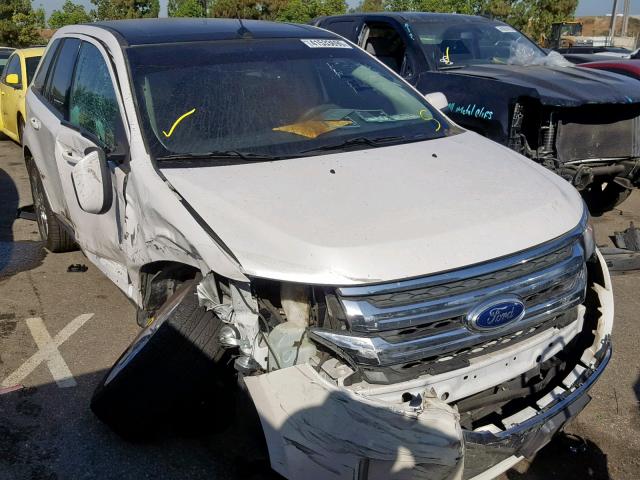 2FMDK3JC3DBA17395 - 2013 FORD EDGE SEL WHITE photo 1