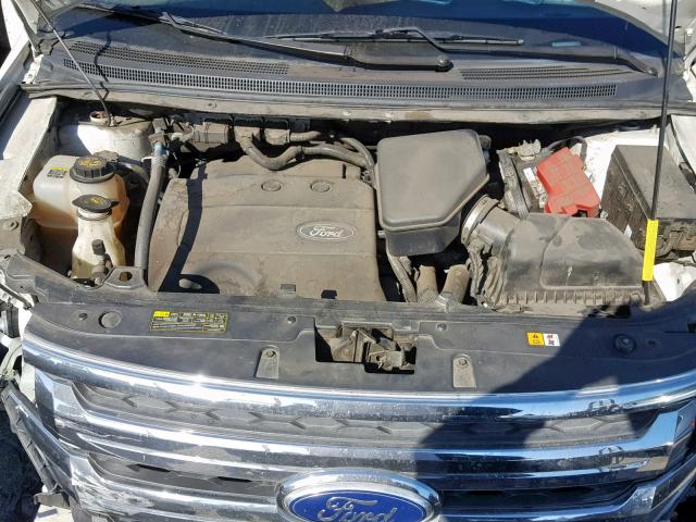 2FMDK3JC3DBA17395 - 2013 FORD EDGE SEL WHITE photo 7