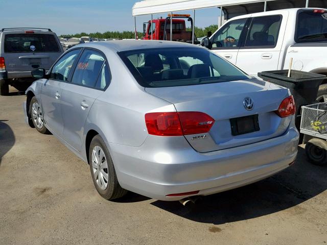 3VW2K7AJ8EM236688 - 2014 VOLKSWAGEN JETTA BASE 银色 照片 3