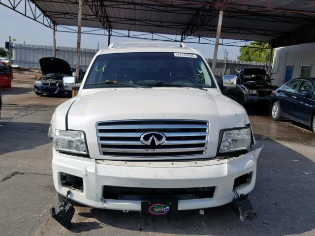 5N3AA08A57N803546 - 2007 INFINITI QX56 WHITE photo 9