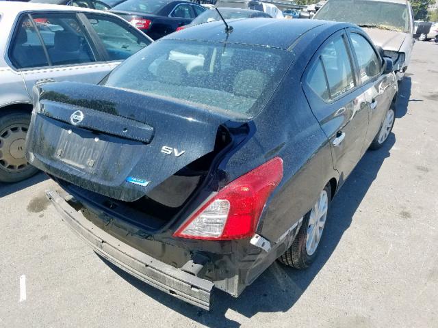 3N1CN7APXCL878029 - 2012 NISSAN VERSA S BLACK photo 4