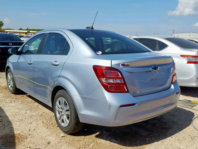 1G1JB5SH6H4144468 - 2017 CHEVROLET SONIC LS BLUE photo 3