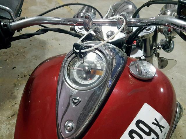 SMTB01TL0AJ438891 - 2010 TRIUMPH MOTORCYCLE THUNDERBIR RED photo 5