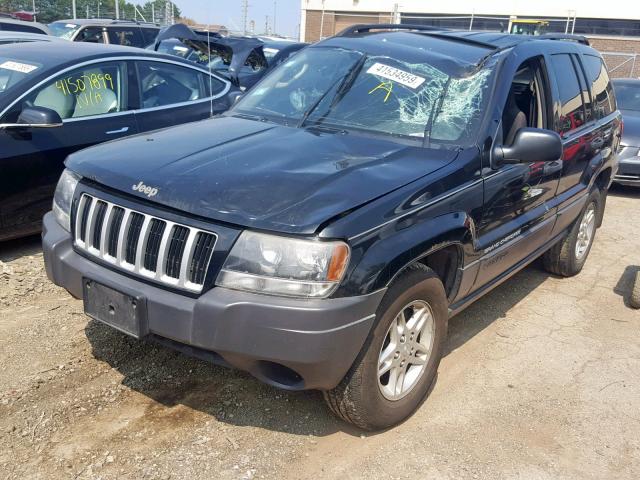 1J4GW48S74C137087 - 2004 JEEP GRAND CHER GRAY photo 2