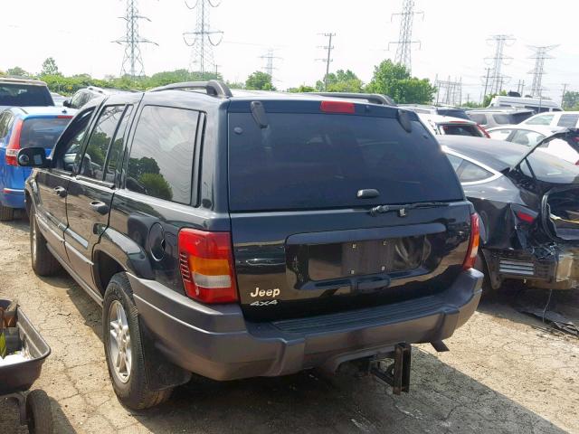 1J4GW48S74C137087 - 2004 JEEP GRAND CHER GRAY photo 3