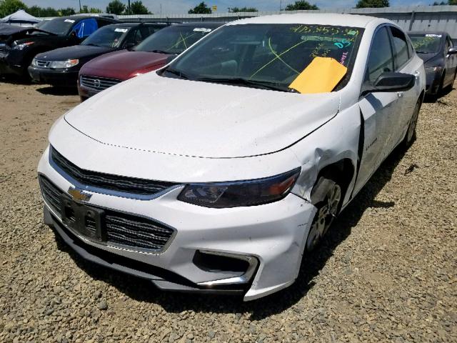 1G1ZA5ST3GF215381 - 2016 CHEVROLET MALIBU L WHITE photo 2