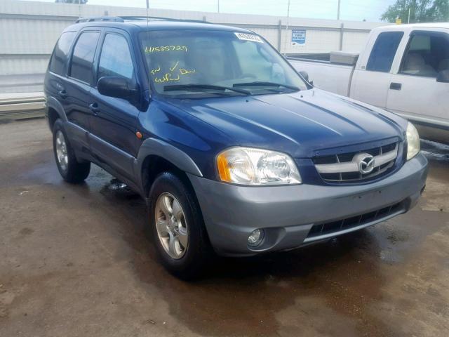 4F2YU09182KM66155 - 2002 MAZDA TRIBUTE LX BLUE photo 1