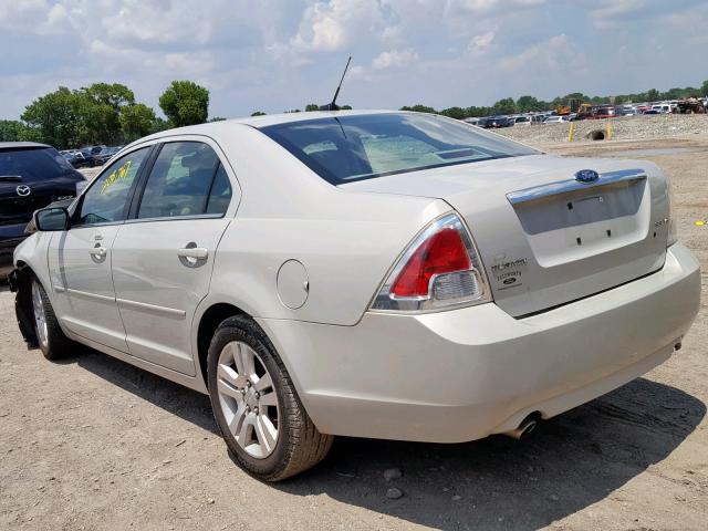 3FAHP08118R200947 - 2008 FORD FUSION SEL CREAM photo 3