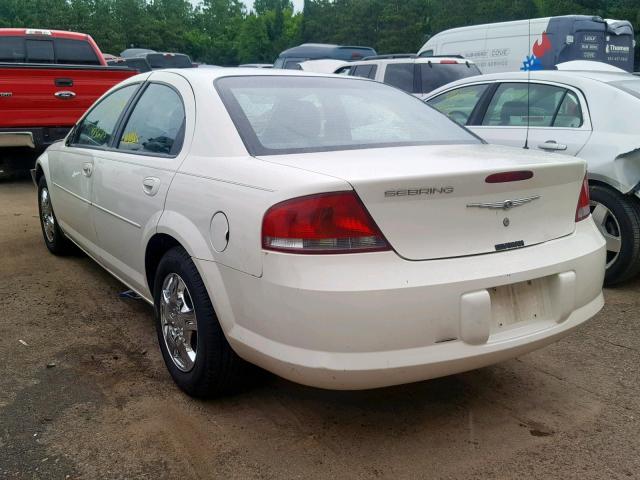 1C3EL46X34N394017 - 2004 CHRYSLER SEBRING LX WHITE photo 3