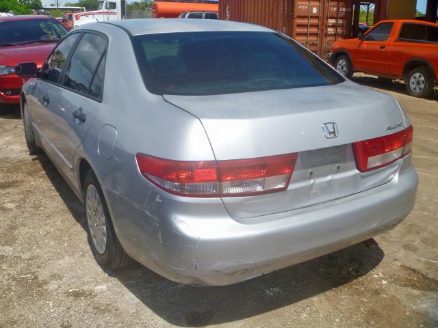 1HGCM56134A104675 - 2004 HONDA ACCORD DX SILVER photo 3