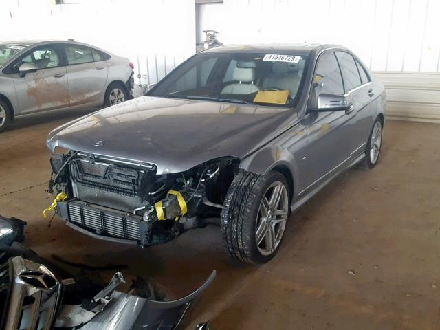 WDDGF4HB3CA715594 - 2012 MERCEDES-BENZ C 250 SILVER photo 2