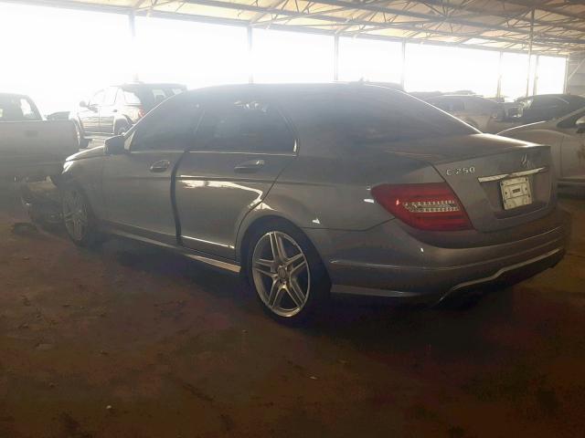 WDDGF4HB3CA715594 - 2012 MERCEDES-BENZ C 250 SILVER photo 3