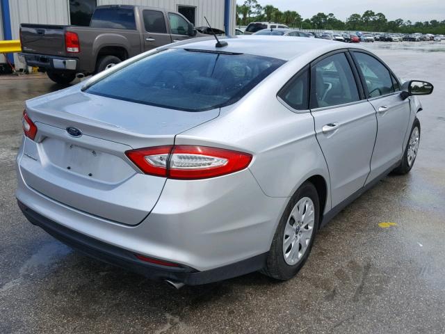 1FA6P0G74E5394840 - 2014 FORD FUSION S SILVER photo 4