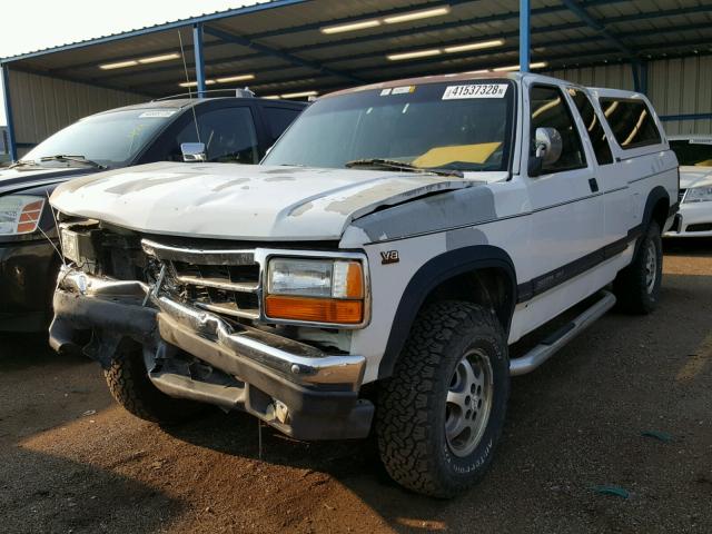 1B7GG23Y9TS593745 - 1996 DODGE DAKOTA WHITE photo 2