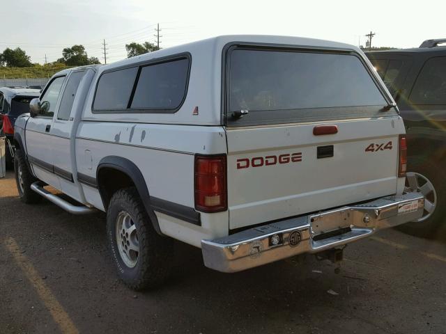 1B7GG23Y9TS593745 - 1996 DODGE DAKOTA WHITE photo 3