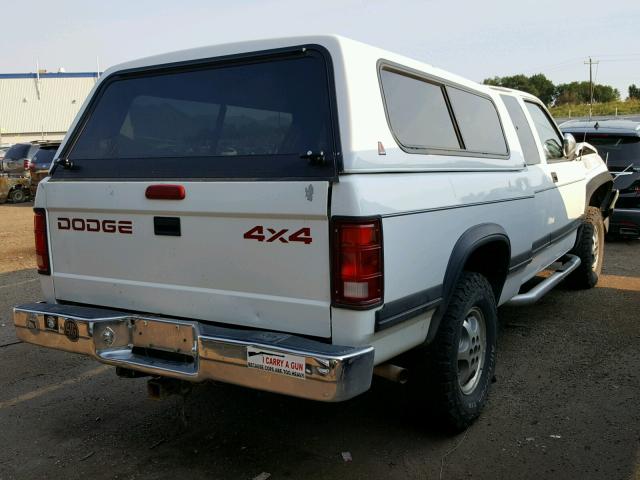 1B7GG23Y9TS593745 - 1996 DODGE DAKOTA WHITE photo 4