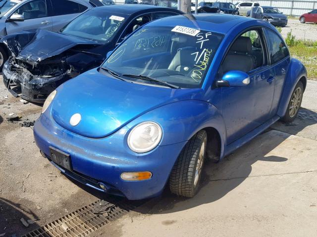3VWCK31C94M416114 - 2004 VOLKSWAGEN NEW BEETLE ლურჯი ფოტო 2