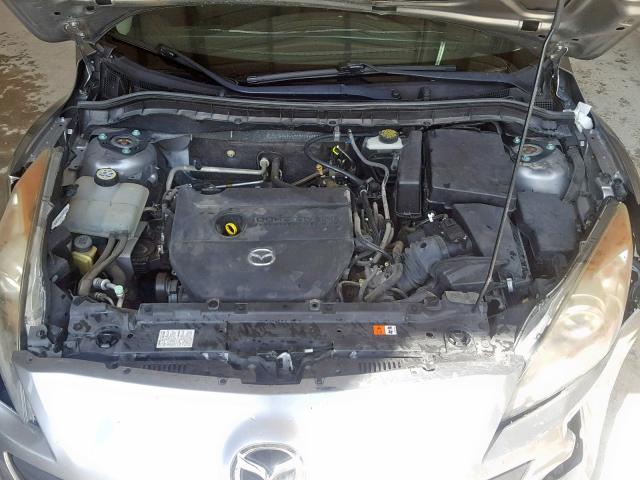 JM1BL1TF5D1846307 - 2013 MAZDA 3 I SILVER photo 7