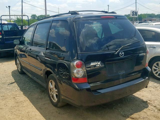 JM3LW28J040506736 - 2004 MAZDA MPV WAGON BLACK photo 3