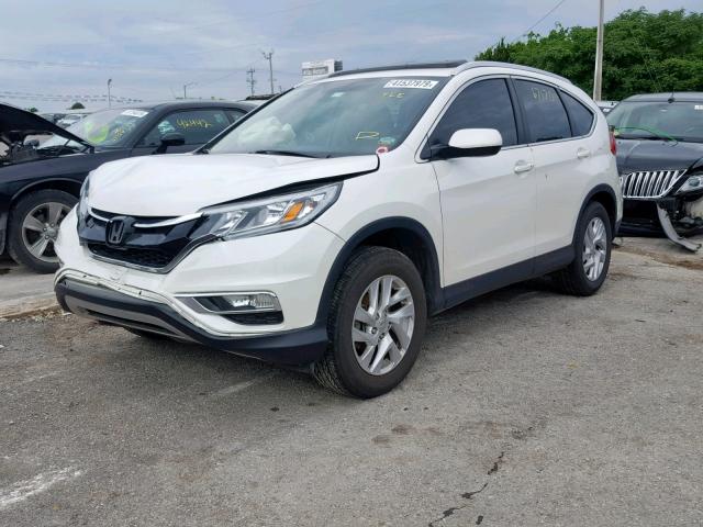 5J6RM4H70FL042481 - 2015 HONDA CR-V EXL WHITE photo 2