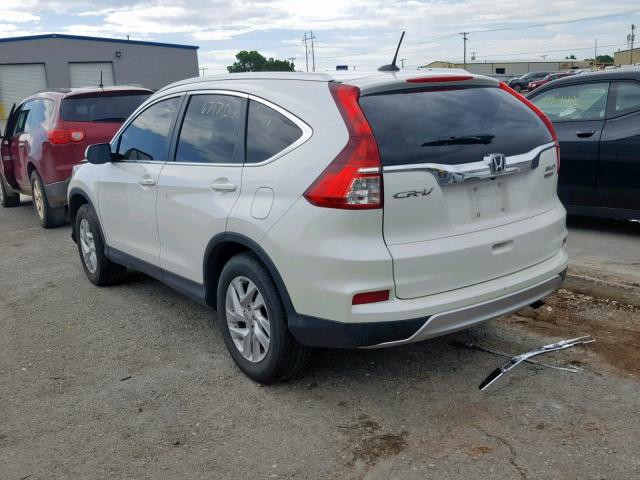 5J6RM4H70FL042481 - 2015 HONDA CR-V EXL WHITE photo 3