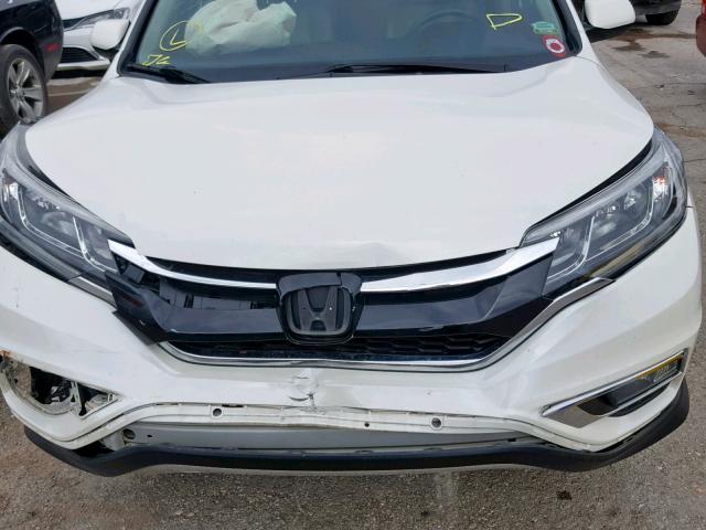 5J6RM4H70FL042481 - 2015 HONDA CR-V EXL WHITE photo 7