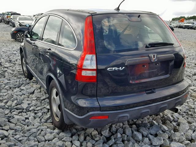 JHLRE38328C002242 - 2008 HONDA CR-V LX BLACK photo 3