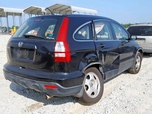 JHLRE38328C002242 - 2008 HONDA CR-V LX BLACK photo 4