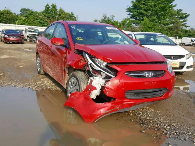 KMHCT4AE2HU315369 - 2017 HYUNDAI ACCENT SE RED photo 1