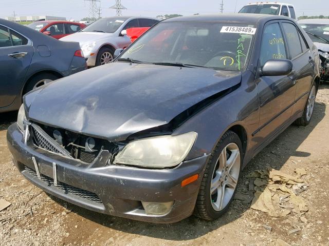 JTHBD192640083316 - 2004 LEXUS IS 300 GRAY photo 2