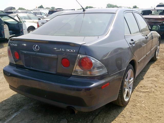 JTHBD192640083316 - 2004 LEXUS IS 300 GRAY photo 4