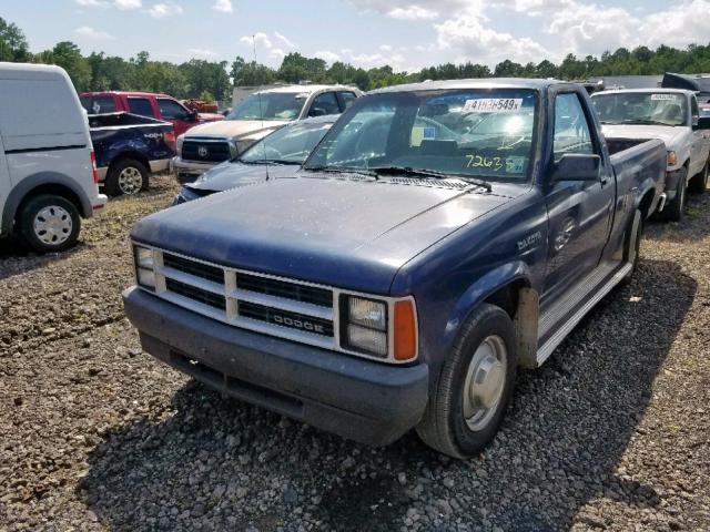 1B7FL16G3LS726357 - 1990 DODGE DAKOTA BLUE photo 2