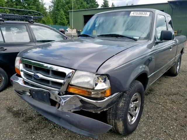 1FTYR14V3YPA66629 - 2000 FORD RANGER SUP GRAY photo 2