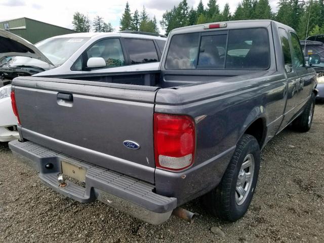 1FTYR14V3YPA66629 - 2000 FORD RANGER SUP GRAY photo 4