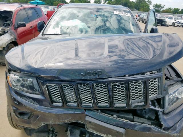 1C4RJEAG0FC166961 - 2015 JEEP GRAND CHER BLACK photo 7