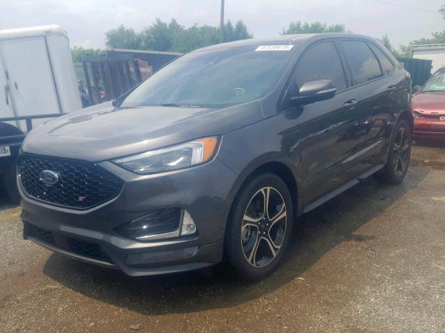 2FMPK4AP1KBB12072 - 2019 FORD EDGE ST GRAY photo 2