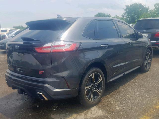 2FMPK4AP1KBB12072 - 2019 FORD EDGE ST GRAY photo 4