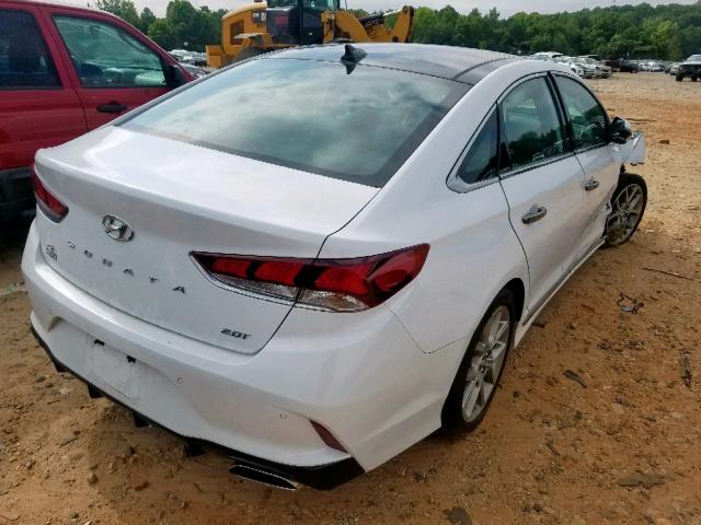 5NPE34AB0JH700951 - 2018 HYUNDAI SONATA SPO WHITE photo 4