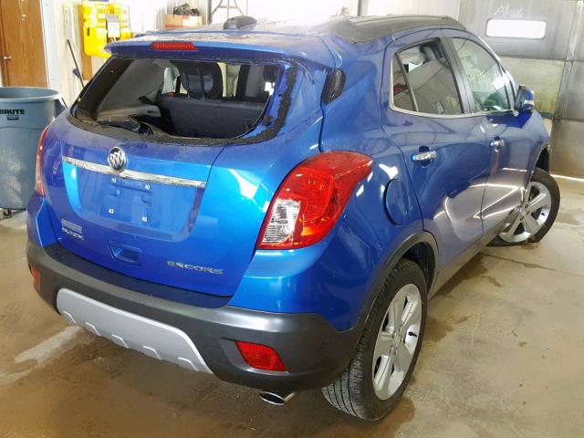 KL4CJASB9GB732974 - 2016 BUICK ENCORE BLUE photo 4