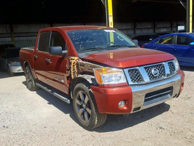 1N6BA0ED3FN503872 - 2015 NISSAN TITAN S BURGUNDY photo 1