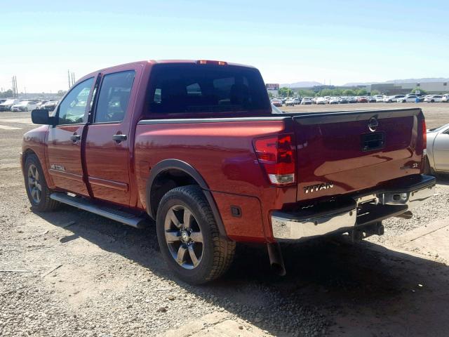 1N6BA0ED3FN503872 - 2015 NISSAN TITAN S BURGUNDY photo 3