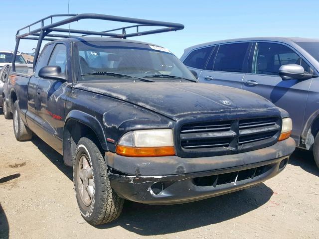 1B7FL22P0XS232765 - 1999 DODGE DAKOTA BLACK photo 1