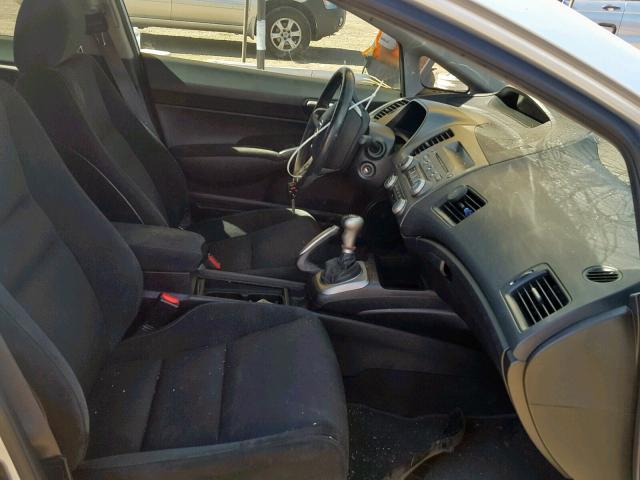 2HGFA15609H500471 - 2009 HONDA CIVIC LX-S Gümüş foto 5