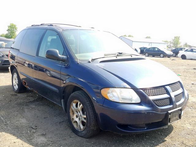 1D4GP25R53B246325 - 2003 DODGE CARAVAN SE BLUE photo 1