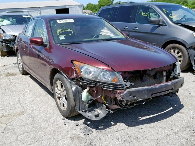 1HGCP26468A039634 - 2008 HONDA ACCORD LXP BURGUNDY photo 1