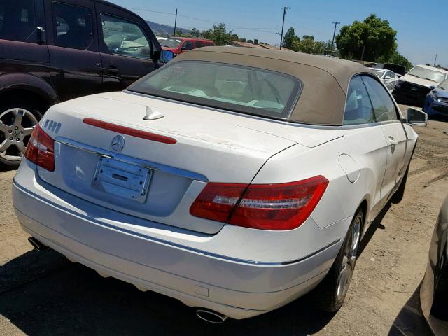 WDDKK5GF6BF084583 - 2011 MERCEDES-BENZ E 350 WHITE photo 4