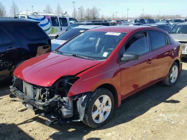 3N1AB61EX8L707412 - 2008 NISSAN SENTRA 2.0 MAROON photo 2