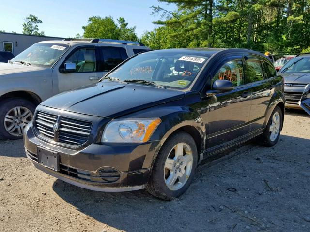 1B3HB28B18D684075 - 2008 DODGE CALIBER BLACK photo 2